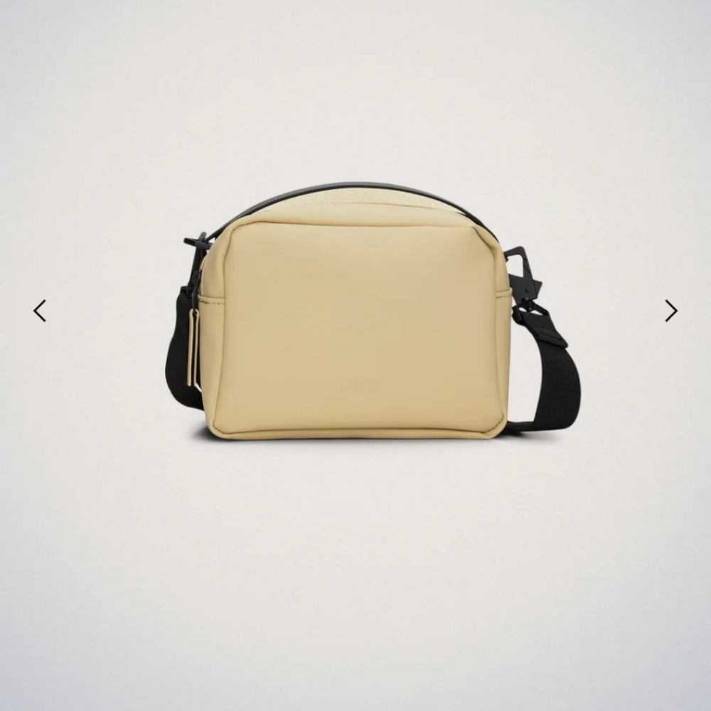 Rains Box Bag in Sand Color